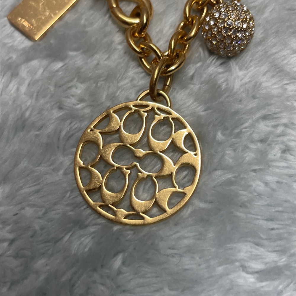 Vintage Coach ‘Peace & Love’ Charm Bracelet - Picture 12 of 13